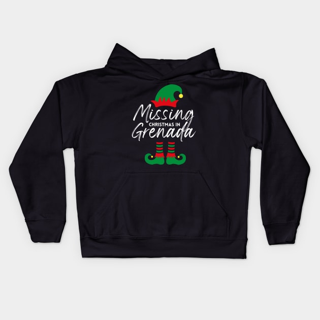 Missing Christmas In Grenada Kids Hoodie by rumsport